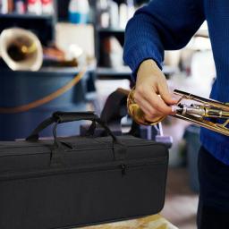 Estojo de Trompete para Instrumento Musical Prático Caixa De Armazenamento Bolsa para Prática Diária Conjuntos e Músicos - Image 3