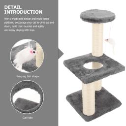 Quadro de escalada para gatos, adorável, torres, arranhador, árvores, gatinho, suprimentos integrados - Image 5