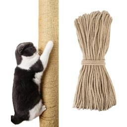 Corda de Sisal Natural para Gatos Cat Scratcher Brinquedo Garra de Pata Protetor de Móveis Árvore Torre de Escalada, Corda de Encadernação, DIY - Image 1