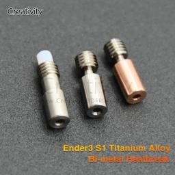 Creativity-Ender3 S1 Heatbreak Bi-metal, Garganta de liga de titânio para extrusora Sprite, Ender 3 S1 Pro, Sermoon V1 Pro - Image 1