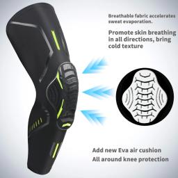 Joelheiras De Espuma Elástica De Basquete, Protetor De Joelheira De Voleibol, Bracers De Suporte De Treinamento Esportivo, Equipamento De Fitness, 1 Pc - Image 4