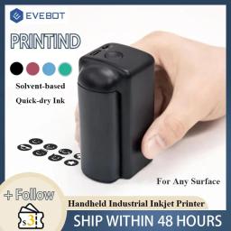 EVEBOT PRINTIND Impressora jato de tinta industrial portátil portátil Bluetooth sem fio inteligente Mini impressora de tinta de secagem rápida (tinta permanente) - Image 1
