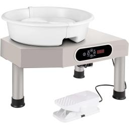 Argila Sculpting Roda com Pedal, Máquina Formadora de Cerâmica, Tela de Toque LCD, Roda Elétrica, Ferramentas DIY, 25cm, 350W - Image 1