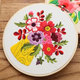 Kit Bordado DIY Padrões Floral Bordado Bordado Conjunto Cross Stitch Kits Para Iniciantes Craft Lover - Image 3