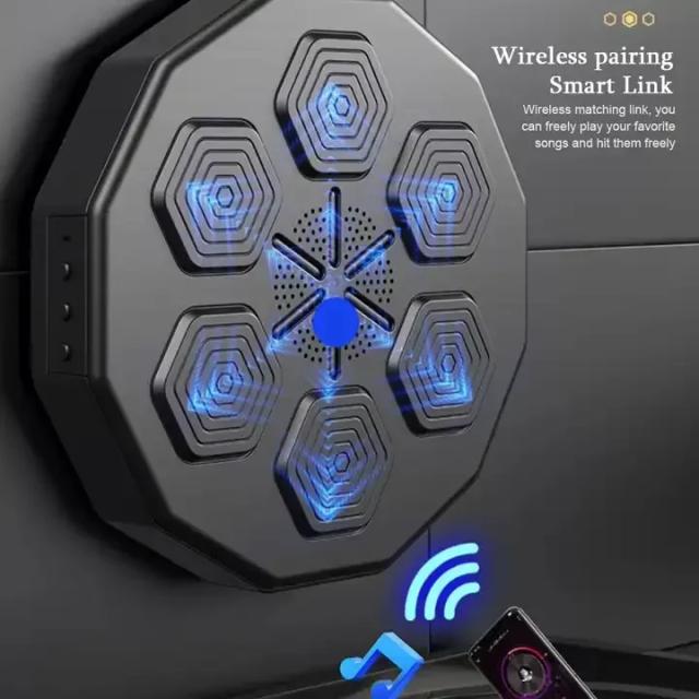 Treinador de Boxe Bluetooth com Alvo Interativo para Adultos - Máquina de Treinamento de Parede com Luvas Inclusas