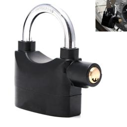 Black Waterproof Siren Alarm Cadeado Alarme Lock para Motocicleta Bicicleta Segurança Perfeita com 110dB Alarme - Image 1