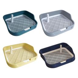 Banheiro reutilizável para treinamento de animais de estimação Almofada Potty para cachorro Parede de proteção de todos os lados Durável com poste removível Suporte de almofada para cachorro - Image 1
