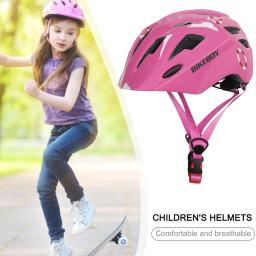 Capacete de bicicleta ajustável com lanternas traseiras para crianças, capacete de ciclismo, capacete scooter, leve, skate, bicicleta equilíbrio - Image 6