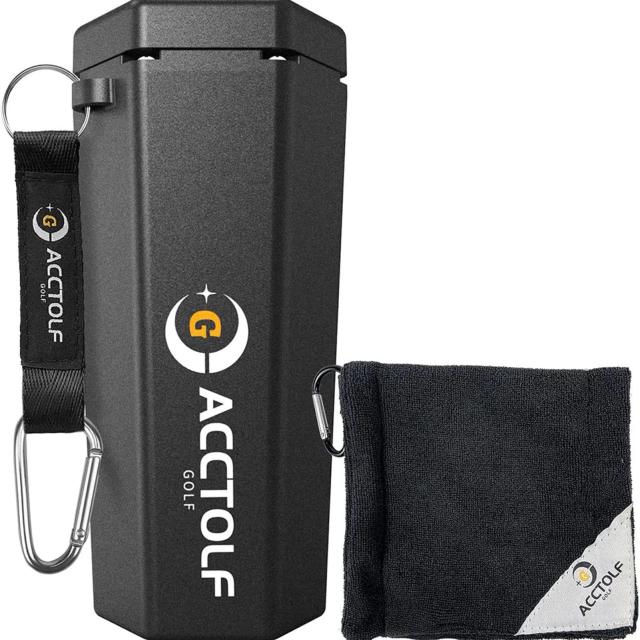 Máquina de Limpeza de Bola de Golfe Portátil com Toalha Reutilizável e Suporte para Copo