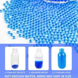 Balas de cristal de água macia para Orbeez Gun, bola de água gel BB, miçangas de munição Airsoft, armas, solo cristal, esferas de polímero 7-8mm - Image 3
