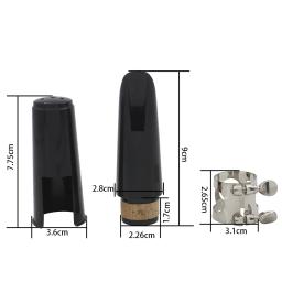 Bb clarinete baquelite bocal profissional tradicional clarinete acessórios com reed bocal remendos almofadas - Image 6
