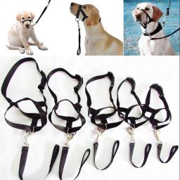 Ajustável Anti-morder Pet Focinho, Focinho Do Cão, Nariz Máscara De Cabelo, Conjunto De Tração, Cinto De Treinamento - Image 4