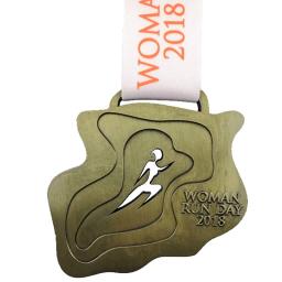 Medalha de esportes com logotipo personalizado em relevo em ouro/prata/chapeamento de bronze com medalha de fita -- 57.2mm de diâmetro -- 200pcs - Image 6