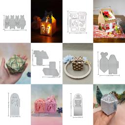 3D Natal Caixa De Corte De Metal Morre, Em Relevo De Aço Carbono Molde, Artesanato Fazendo Ferramentas, Die Cutting, Scrapbooking, Nova Chegada, 2024 - Image 5