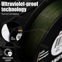 Seaknight marca w8 ii série 500m 8 fios linha de pesca avançada trançada pe linha anti-uv revestimento à prova de água do mar linha de pesca - Image 5