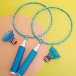 Raquete de badminton para crianças, 2 petecas, brinquedos esportivos ao ar livre, jogo interno e externo - Image 5