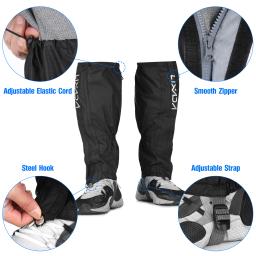 Lixada polainas esqui ao ar livre acampamento caminhadas escalada impermeável neve legging à prova de vento teekking deserto botas de neve sapato capa - Image 4
