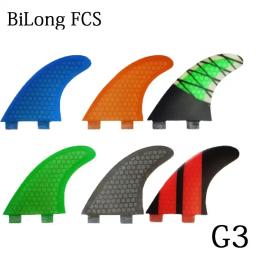 Pinna de prancha de surf bilong fcs pequena g3, 3 aletas, wakeboard, prancha de fraqueza, barbatana de favo de mel, fibra de vidro, barbatana de surf - Image 1