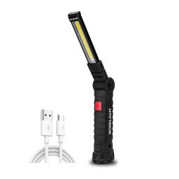 Recarregável Camping Lanterna LED, Luz de trabalho com ímã e gancho, IP64 impermeável, 5 modos de iluminação, Adequado para trabalho noturno - Image 1