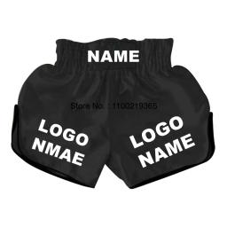 Shorts de boxe personalizados com logotipo personalizado para homens e mulheres, roupas de artes marciais, calças Kickboxing, MMA, Muay Thai - Image 4