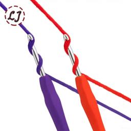 Agulhas de tricô com alça antiderrapante macia, Cabeça única Crochet gancho, Agulhas de tricô coloridas, Artesanato durável, DIY Yarn costura ferramenta, 2-10mm - Image 2