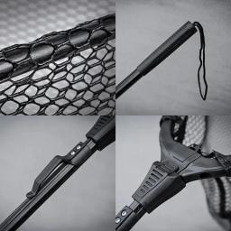 Rede de pesca dobrável com alça ergonômica, captura segura de peixes, Triângulo Fish Landing Net, Ideal para peixes - Image 3
