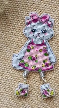 Plástico aida Cross Stitch Kit Pacote Saudação Bordado Contado Cross-Stitching Kits Kits Bordado ímã de geladeira 23 - Image 5