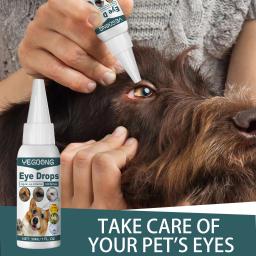 Catarata Colírio para cão, Marcas de lágrima, Soltando removedor, Aliviar a coceira ocular, Tratamento de ceratite, Antibacteriano Pet Eyes Wash Drop - Image 6