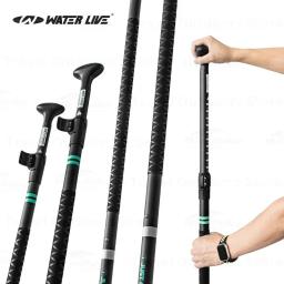 Waterlive-All Carbon Fiber Paddle, Ultraleve, Ajustável, Prancha de Surf Portátil, Anti-Twist, Oar, 168-210cm, 625g - Image 4
