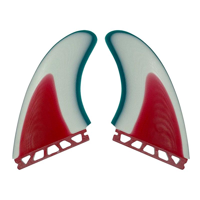 UPSURF FUTURE Fins MR Twin Fins Conjunto de barbatanas de prancha de surf de fibra de vidro com abas únicas Quilhas duplas de surf para funboard, prancha de peixe MR Twin Quilhas - Image 1
