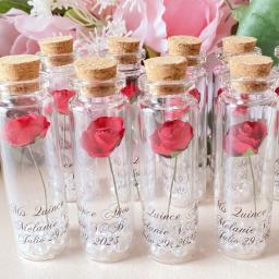 10 lembranças de casamento personalizadas para convidados memórias de 15 anos para convidados favores de casamento batizado obrigado rosa presentes - Image 3