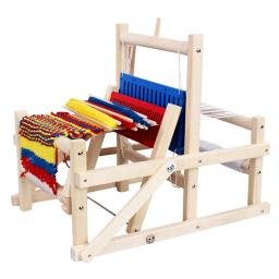 Tear das crianças mini máquina de confecção de malhas de fiação artesanal diy que faz o fio tecelagem em casa adulto estudante brinquedos educativos - Image 1