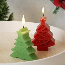 Molde De Vela De Silicone De Floco De Neve, Árvore De Natal, Aromaterapia, Molde De Vela Artesanal, Gesso De Sabão, Ferramentas De Cozimento De Resina - Image 5