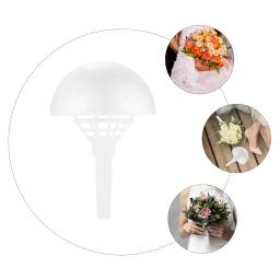 Flores Artificiais Bouquet Material Titular, Mão Arranjo para Casamento DIY, Branco Noiva Handle - Image 2