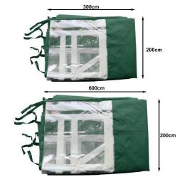 Anti-Scratch Camping Tarp com janela, pano dobrado tenda, sombra economia de espaço, pátio ao ar livre Sun Shelter - Image 6