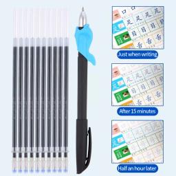 Apagáveis Magic Gel Pen Set, Board Caligrafia, Prática de caligrafia, Estudantes Papelaria, Auto Vanishing, Desaparecer Tinta, 1 + 10 Pcs - Image 3