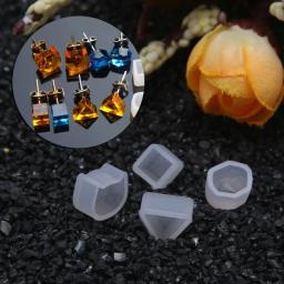 Resina epóxi Jóias Fazendo Kit, pequenos brincos Stud Mold, pingente UV Silicone Mold, DIY Ear Studs, Decoração, 8 pares - Image 3