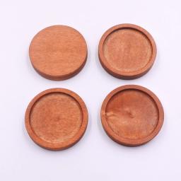 Placas de madeira redondas de 30mm/35mm para artesanato, placa de madeira inacabada de pinho natural, ótima base de madeira para projetos de artesanato diy com 10 peças - Image 4