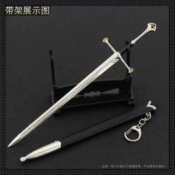 Alloy Replica Modelo de Arma Miniatura, Narthil O Senhor dos Anéis, Earendil Aragorn II, Adereços Periféricos de Cinema e Televisão, 22cm - Image 6