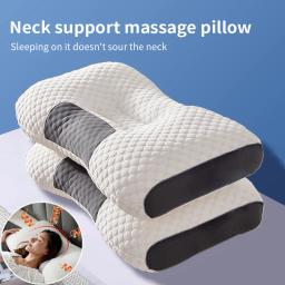 Almofada de massagem de fibra de soja ortopédica para dormir, cervical e doméstica, ajuda a dormir e cervical do pescoço, novo, 2022, 2024 - Image 1