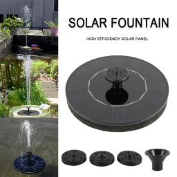 Floating Painel Solar Water Fountain Pump, banhos de pássaros, Pond Decor, jardim ao ar livre, lagoa, 4 bicos - Image 6