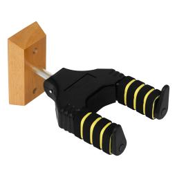 Suporte de madeira maciça para guitarra, suporte de gravidade, suporte de parede de travamento automático para baixo, violino, cavaquinho, acessórios de bandolim - Image 2