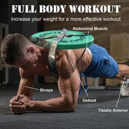 Equipamento de treino com peso, Strap Weighted Vest, Placas Barbell para casa, Prancha Push-ups, Treino de Fitness Portátil - Image 4