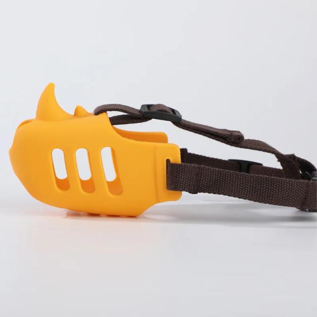 Máscara de Silicone Anti-Morder para Cães: Ajustável, Respirável e Permite Beber Água - Ideal para Pequenos, Médios e Grandes Cães