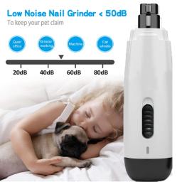 Bateria portátil Nail Grinder para animais de estimação, cães e gatos, aparador de higiene, cortador de unhas, ferramentas de polimento indolores - Image 5