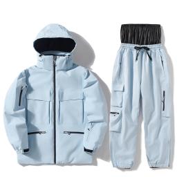 Roupas de esqui femininas e masculinas, jaqueta de esqui, conjuntos de roupas de neve para snowboard, jaquetas e calças de esqui, traje esportivo ao ar livre para unsex - Image 5