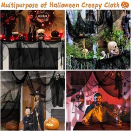 Halloween Horror Scene Gauze Adereços, Decoração da Casa Assombrada, Pano Assustador, Exterior, Interior, Casa, Festa, Terror, 1-10Pcs - Image 6