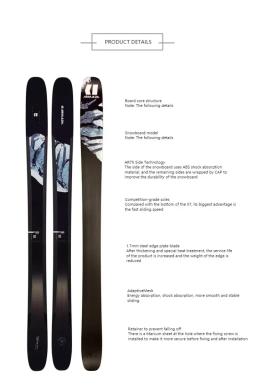 Esquis alpinos de montanha, esportes de inverno, esqui alpino, pontas duplas, esqui para adultos e crianças, esqui traseiro, equipamentos esportivos de inverno ao ar livre - Image 5