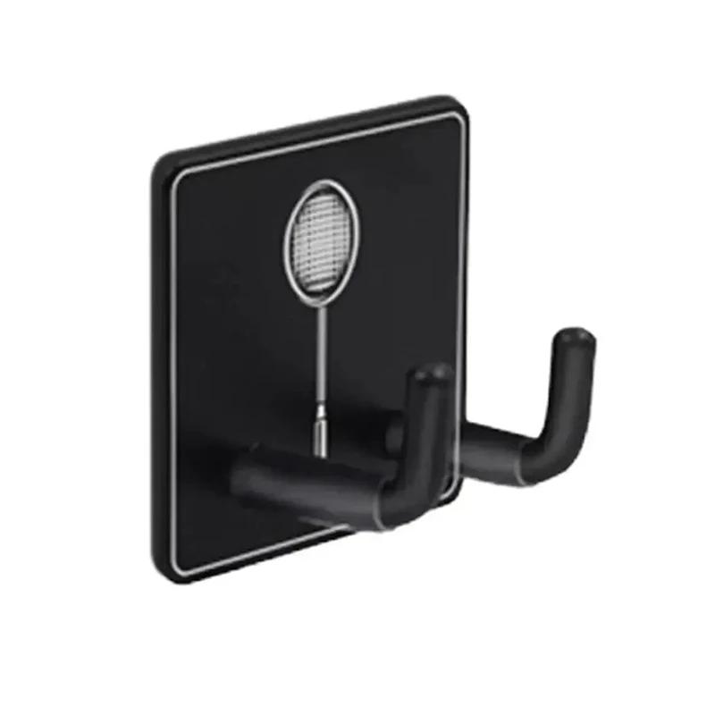 Suporte De Raquete De Tênis Montado Na Parede, Suporte De Raquete De Badminton, Armazenamento De Gancho De Parede De Aço Inoxidável - Image 1