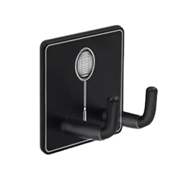 Suporte de Raquete de Tênis e Badminton de Aço Inoxidável para Montagem na Parede e Armazenamento Prático